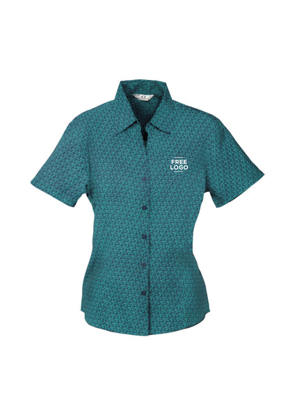 Ladies Printed Oasis Short Sleeve Shirt from $51.95