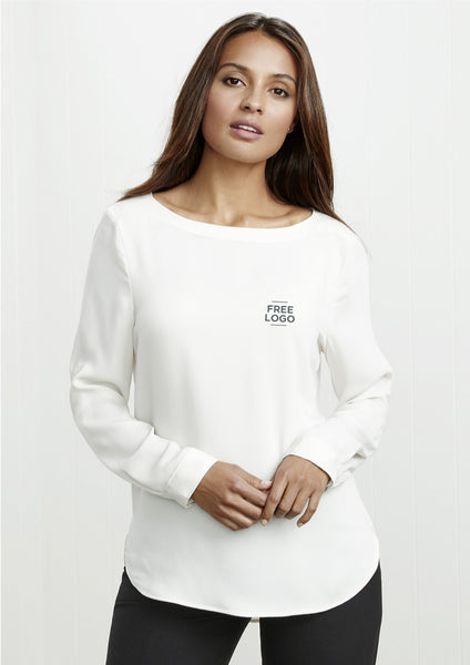 Ladies Madison Boatneck Blouse from $53.95